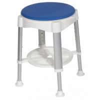 Tabouret de douche à assise tournante