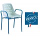 Chaise compacte de douche avec accoudoirs