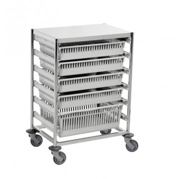 Chariots de stockage modulaire - 6 unités