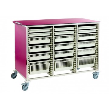 Chariots de stockage modulaire - double et triple