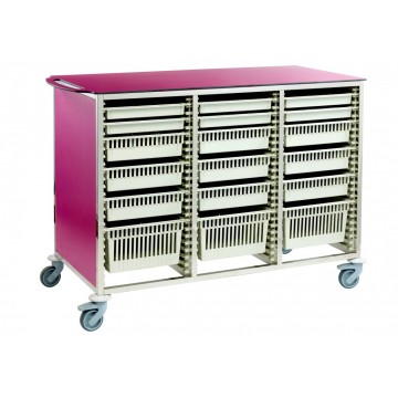 Chariots de stockage modulaire - double et triple