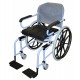 Fauteuil de douche sur grandes roues